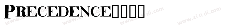 Precedence字体转换