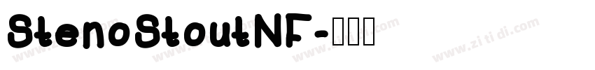 StenoStoutNF字体转换
