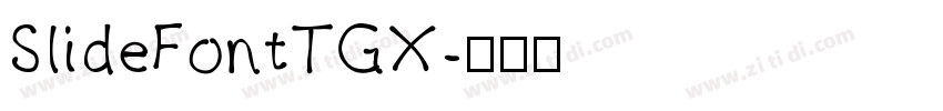 SlideFontTGX字体转换