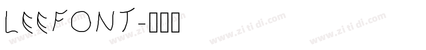 LEEFONT字体转换