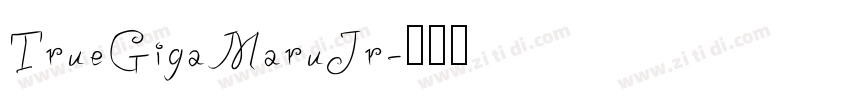 TrueGigaMaruJr字体转换