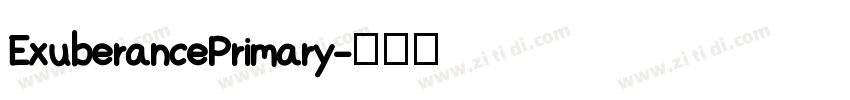ExuberancePrimary字体转换