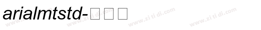arialmtstd字体转换