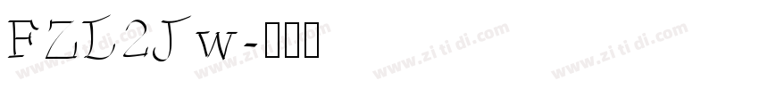FZL2Jw字体转换