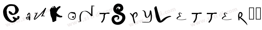 GauFontSpyLetter字体转换