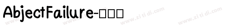 AbjectFailure字体转换