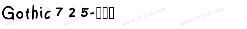 Gothic725字体转换
