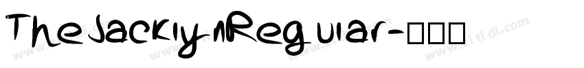 TheJacklynRegular字体转换