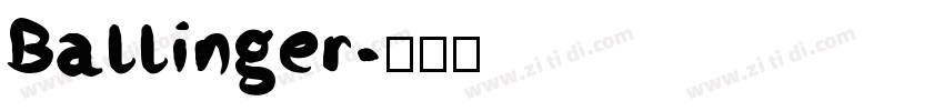 Ballinger字体转换