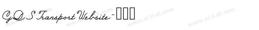 GDSTransportWebsite字体转换