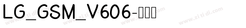 LG_GSM_V606字体转换