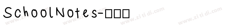 SchoolNotes字体转换