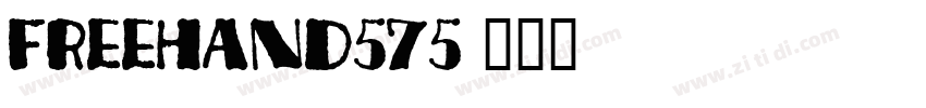 freehand575字体转换