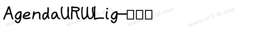 AgendaURWLig字体转换