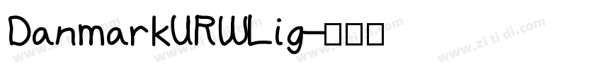 DanmarkURWLig字体转换