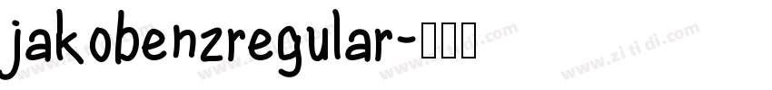 jakobenzregular字体转换