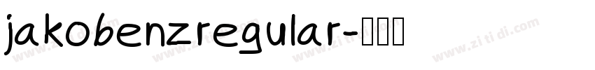 jakobenzregular字体转换