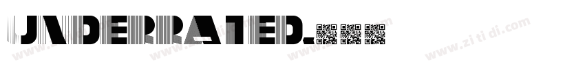 underrated字体转换