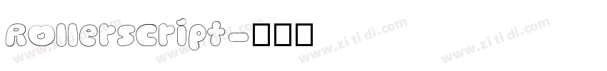 Rollerscript字体转换