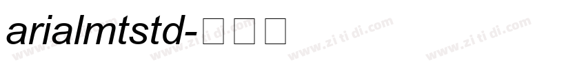 arialmtstd字体转换