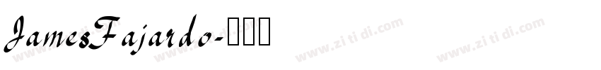 JamesFajardo字体转换