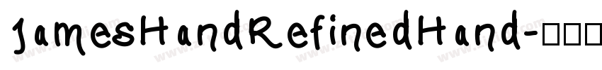 JamesHandRefinedHand字体转换