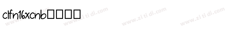 clfn16xcnb字体转换