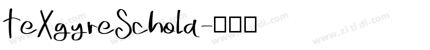 TeXgyreSchola字体转换