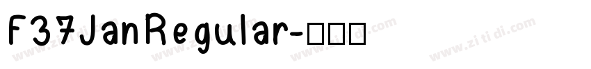 F37JanRegular字体转换