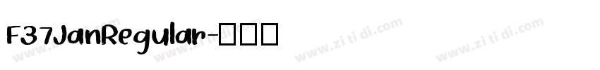 F37JanRegular字体转换