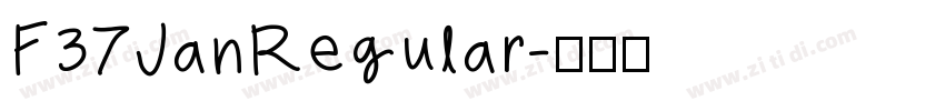 F37JanRegular字体转换