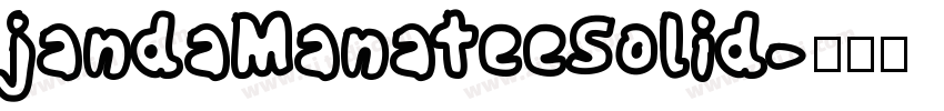 jandaManateeSolid字体转换