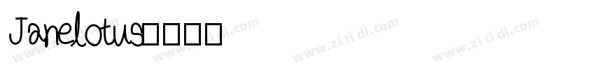 Janelotus字体转换