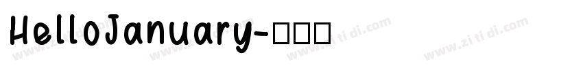 HelloJanuary字体转换