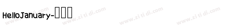 HelloJanuary字体转换