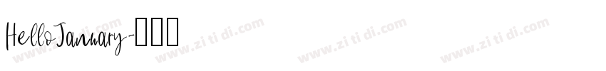 HelloJanuary字体转换
