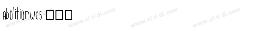 AbolitionW05字体转换