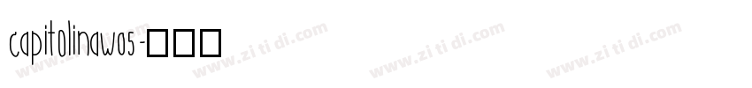 CapitolinaW05字体转换