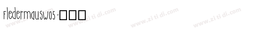 FledermausW05字体转换