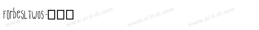 ForbesLTW05字体转换