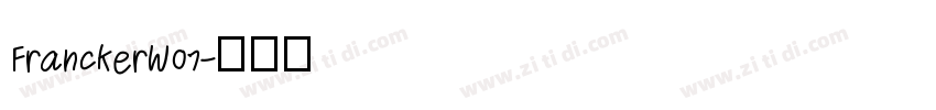 FranckerW07字体转换