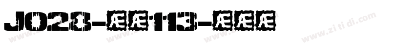 J028-大髭113字体转换