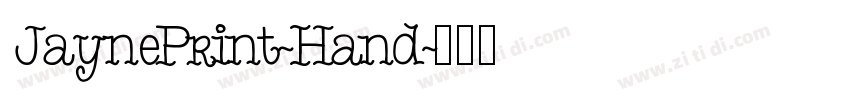 JaynePrint-Hand字体转换