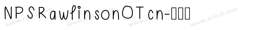 NPSRawlinsonOTcn字体转换