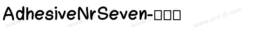 AdhesiveNrSeven字体转换