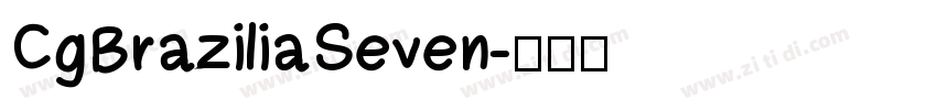 CgBraziliaSeven字体转换