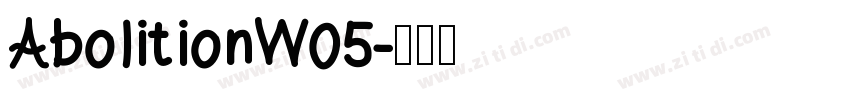 AbolitionW05字体转换