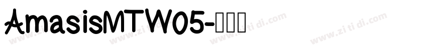 AmasisMTW05字体转换