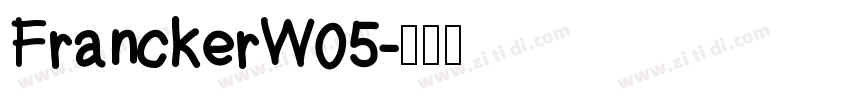 FranckerW05字体转换