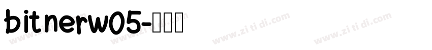 bitnerw05字体转换